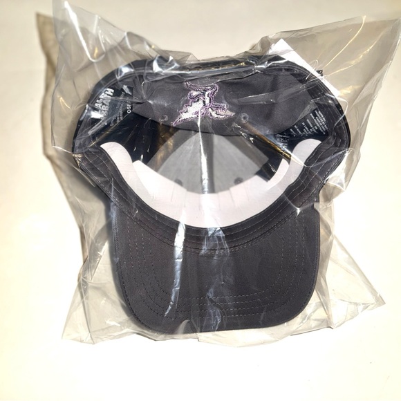 NWT Black Sabbath Baseball Cap: Charcoal & Black w Purple Embroidered Wavy Logo - Picture 4 of 4
